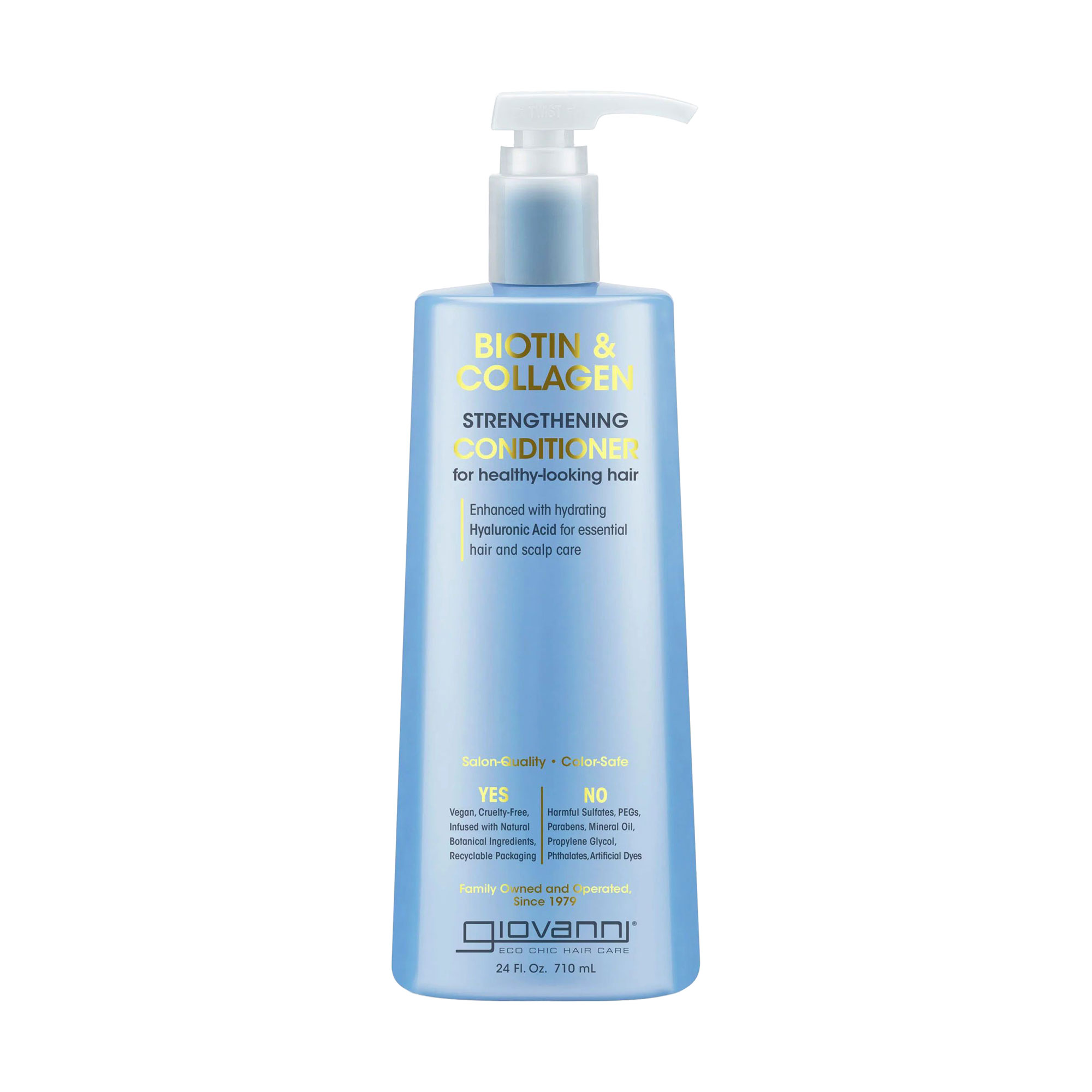 Зміцнювальний кондиціонер для волосся Giovanni Biotin &amp; Collagen Strengthening Conditioner Біотин та колаген, 710 мл